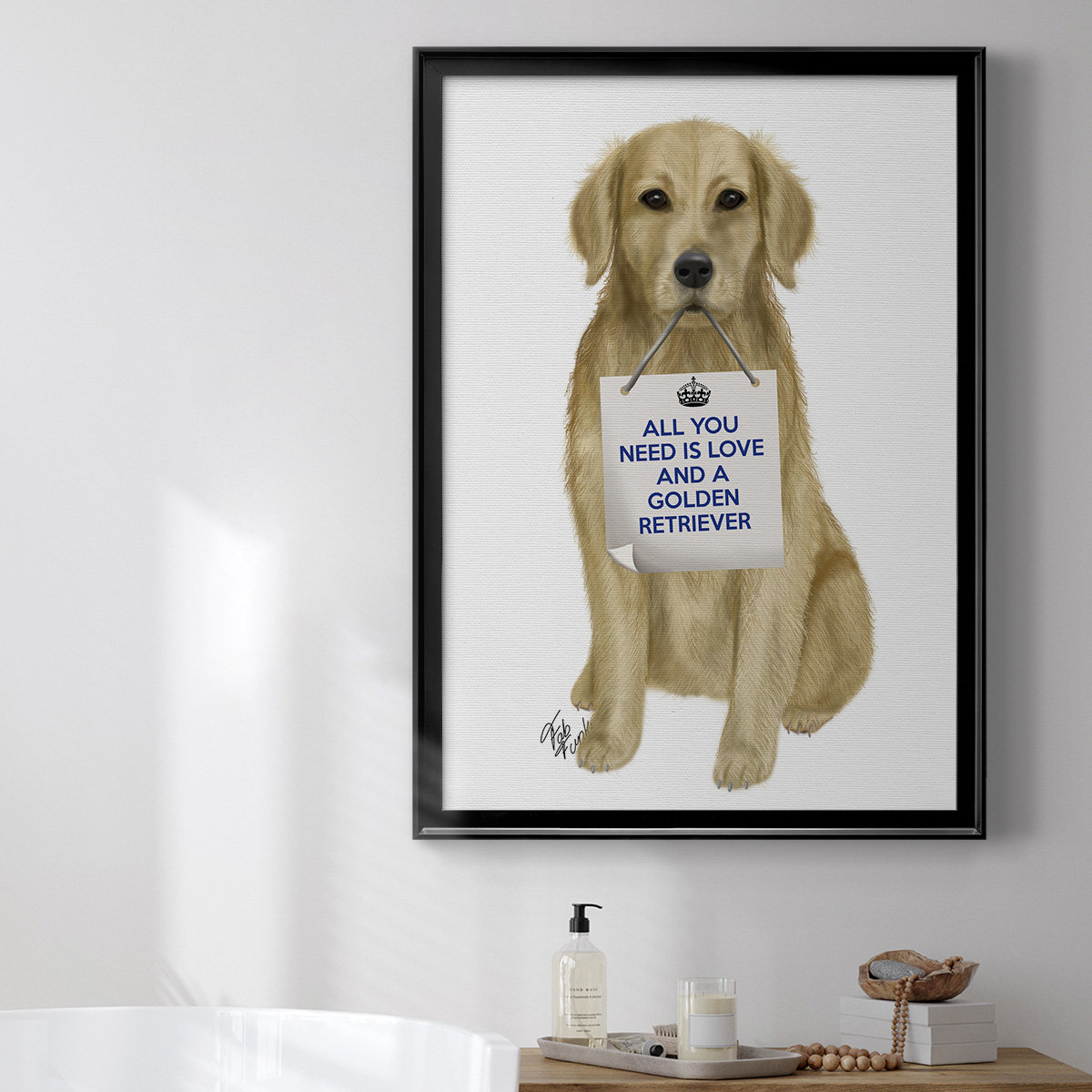 Trinx Love And Golden Retriever Love And Golden Retriever Picture