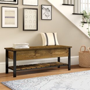 Details about   Entryway Storage Bench Wood Room Cushion Sitting Furniture Upholstered Black 