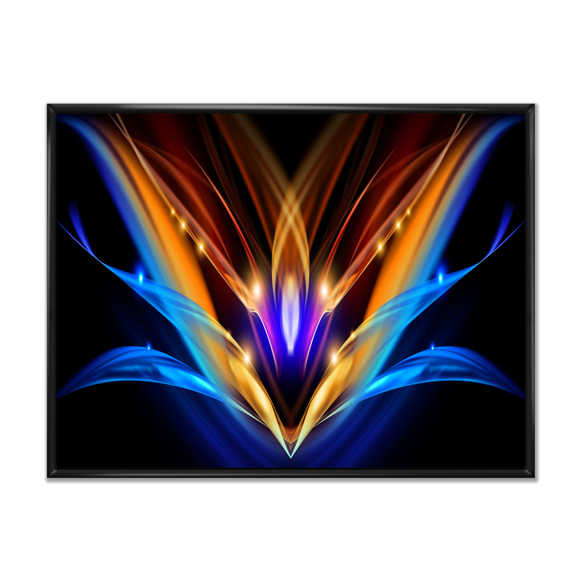 Wrought Studio Colorful Fractal Fire And Water Fusion Colorful Fractal ...