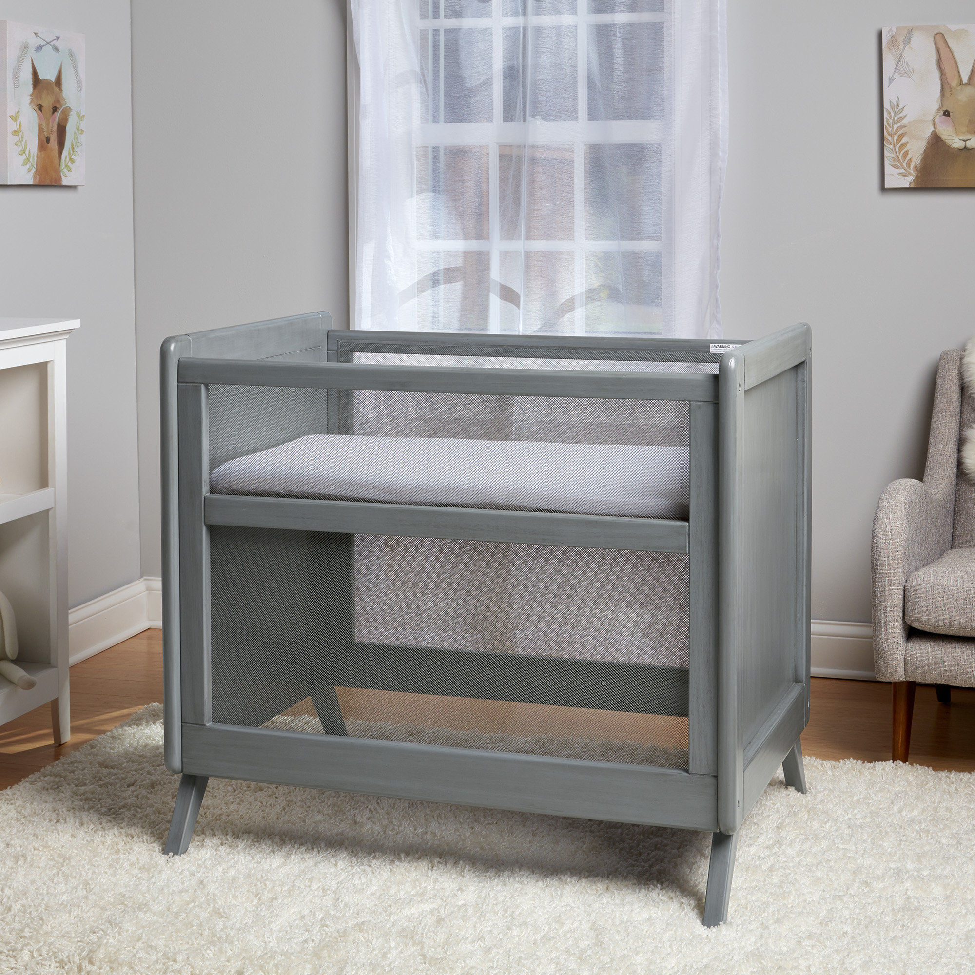 Breathable Baby BreathableBaby Breathable Mesh 2in1 Mini Crib
