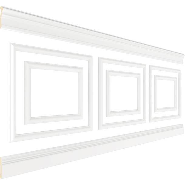 Ornamental Mouldings Hardwood Colonial Panel Moulding 1.25" H x 96" W x ...