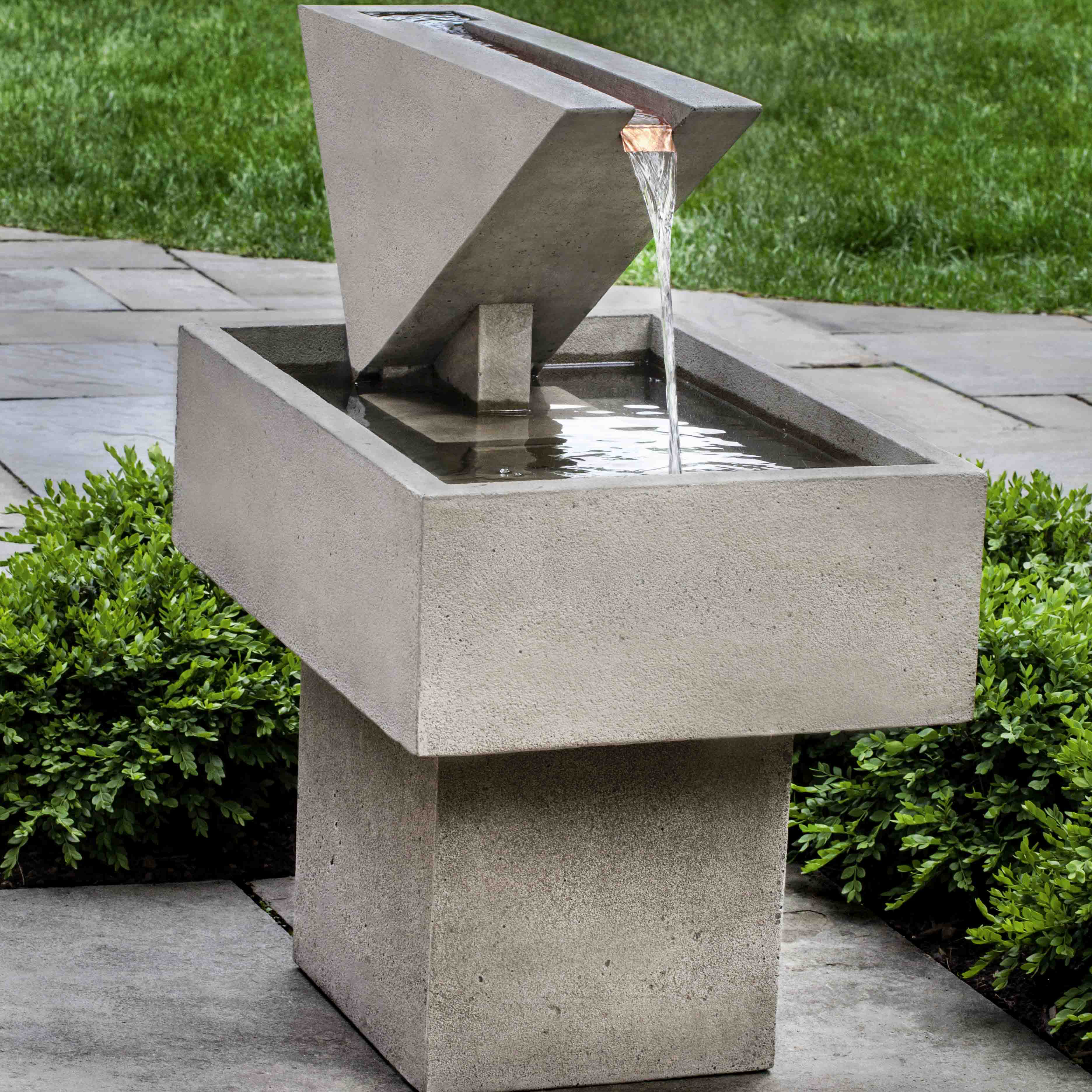 Campania International, Inc Triad Concrete Fountain & Reviews | Perigold