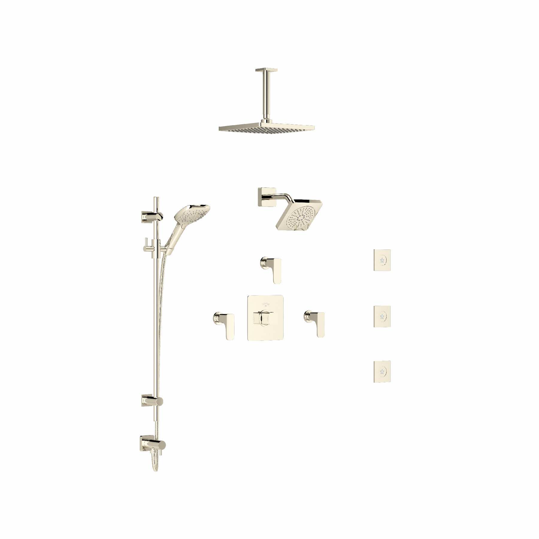 House of Rohl Quartile Pressure Balanced Complete Shower System with