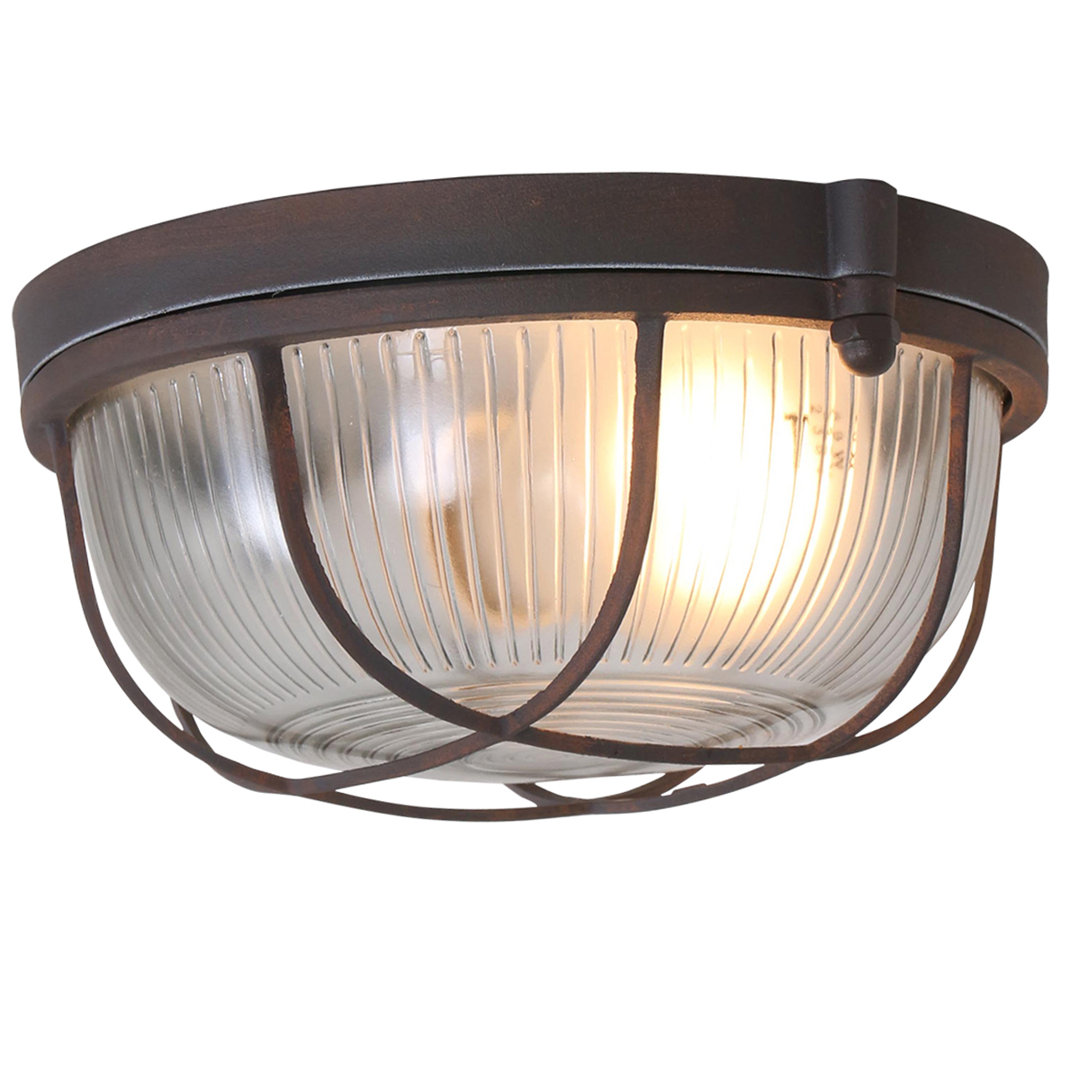 Küstenhaus Deckenleuchten 1-flammig Danby Farbe: Dunkelbraun
