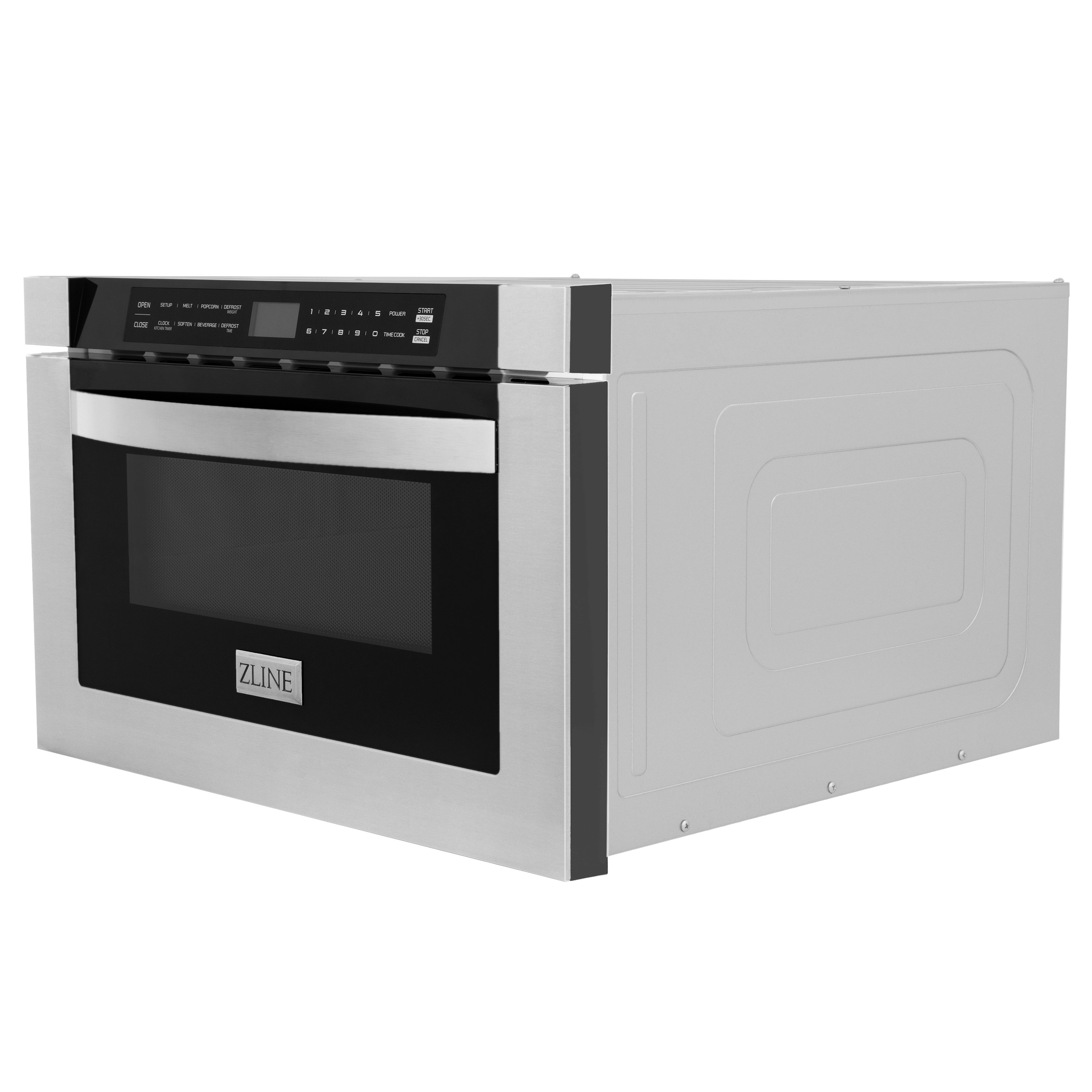 drawer microwave black stainless