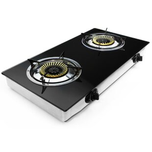 34" Cooktop Black Titanium Stainless Steel Built-in Stove NG/LPG Kitchen Gas Hob 