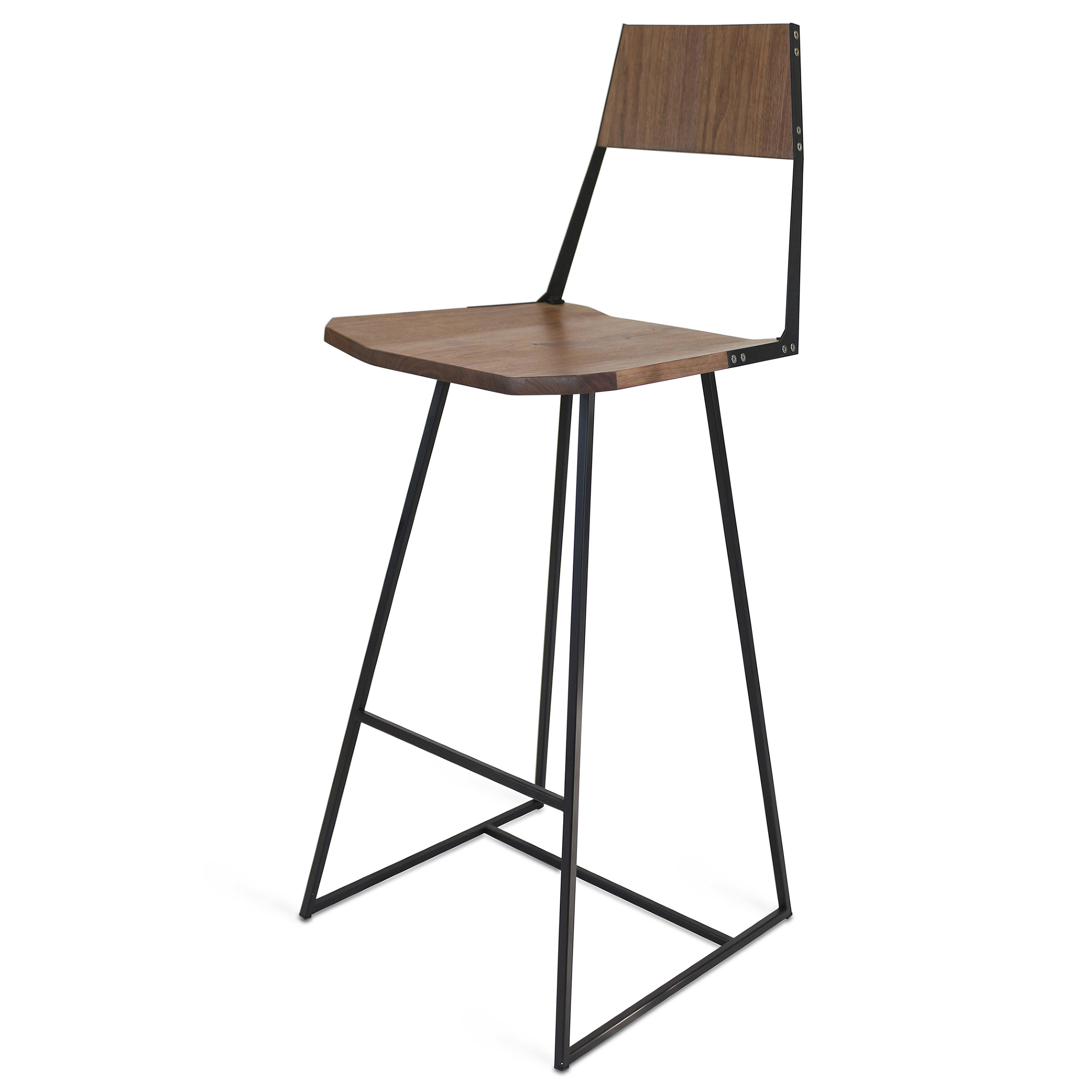 Tronk Design Solid Wood Bar & Counter Stool Wayfair