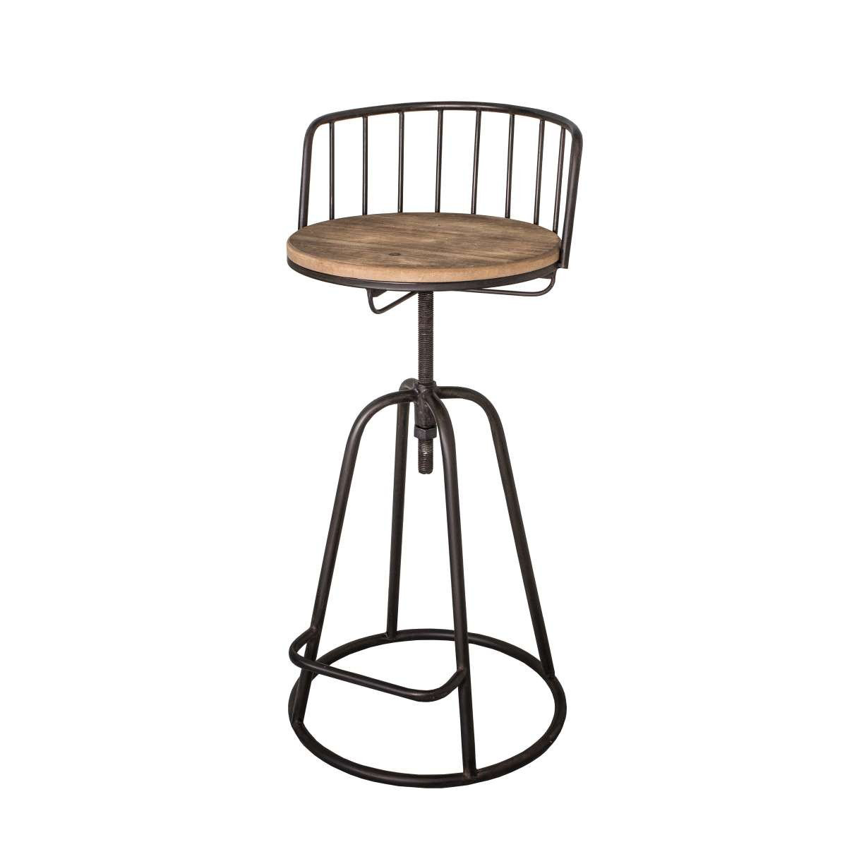 Borough Wharf Rumi Height Adjustable Bar Stool Wayfair.co.uk