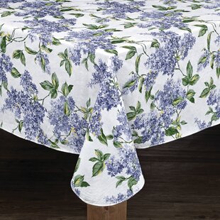 NEW Spring Fling Vinyl Tablecloth Flannel Backed FLOWERS 70" & 90" oblong 