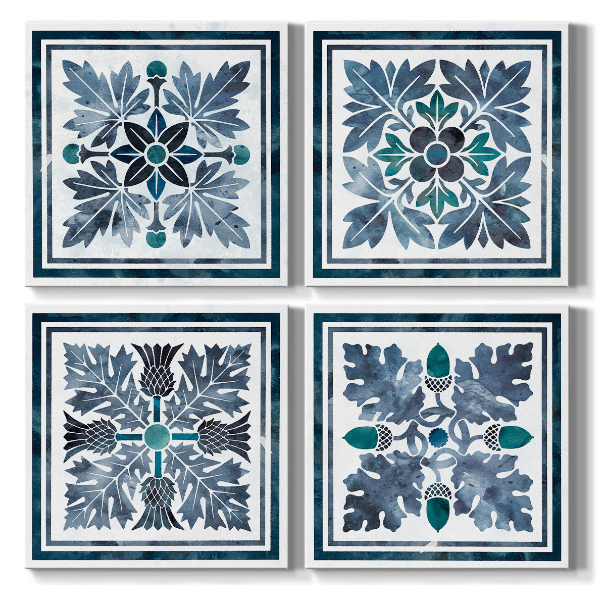 Charlton Home® Renditions Gallery Abstract Wall Art Flower Bluie