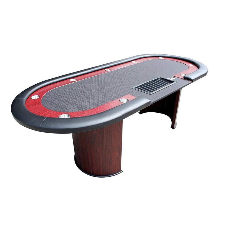 Recently close Dignified IDSOnlineCorp IDS Online Corp 95'' 10 - Player Oak Poker Table - Wayfair  Canada