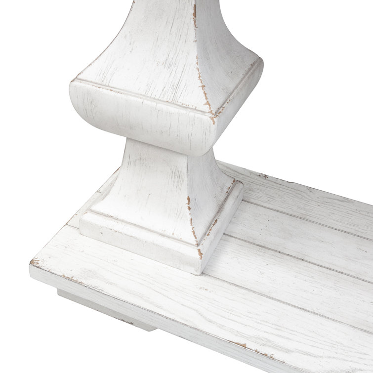 Sedona Traditional Brown Wood Sofa Table with Storage Shelves