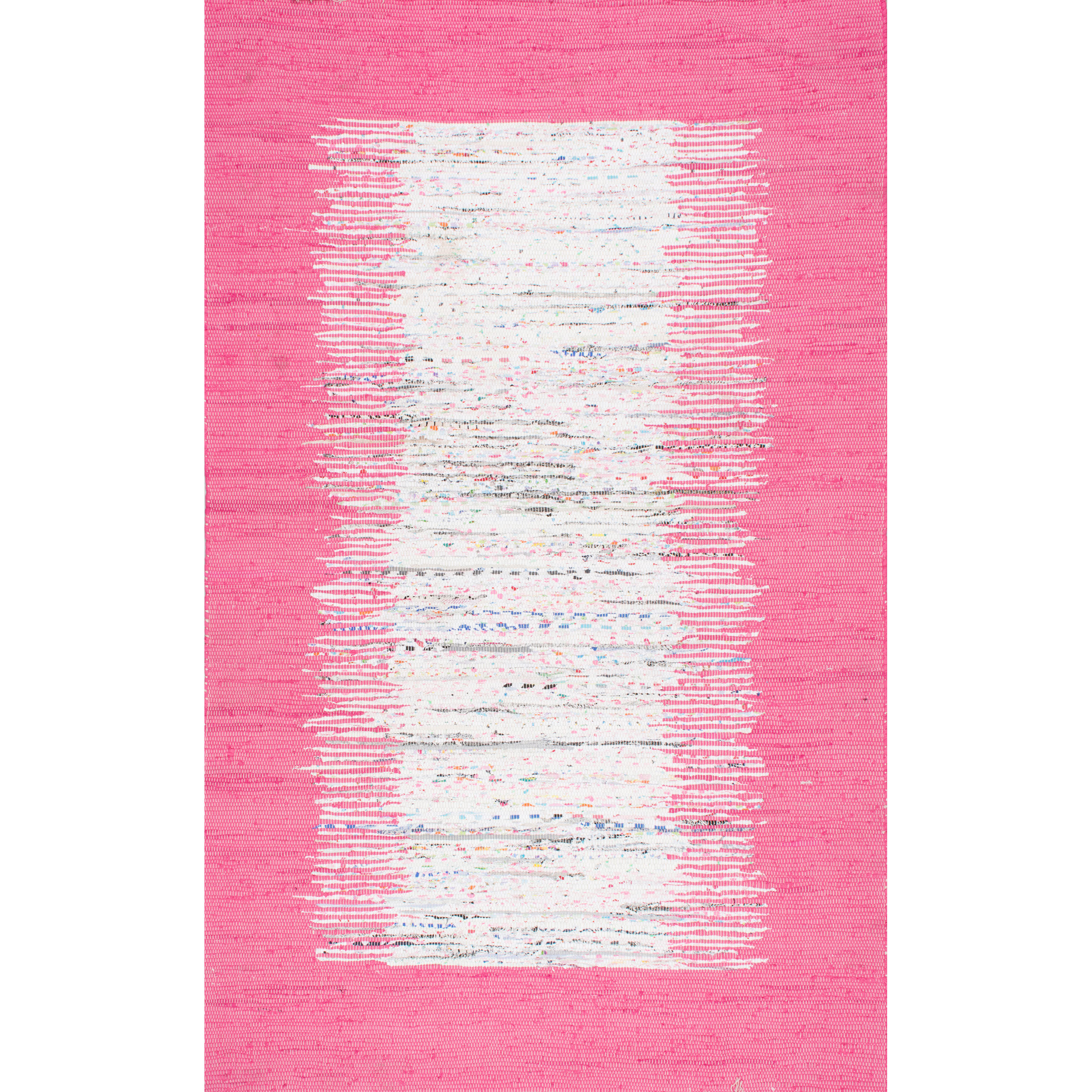 Highland Dunes Burciaga Handmade Flatweave Cotton Pink Rug & Reviews