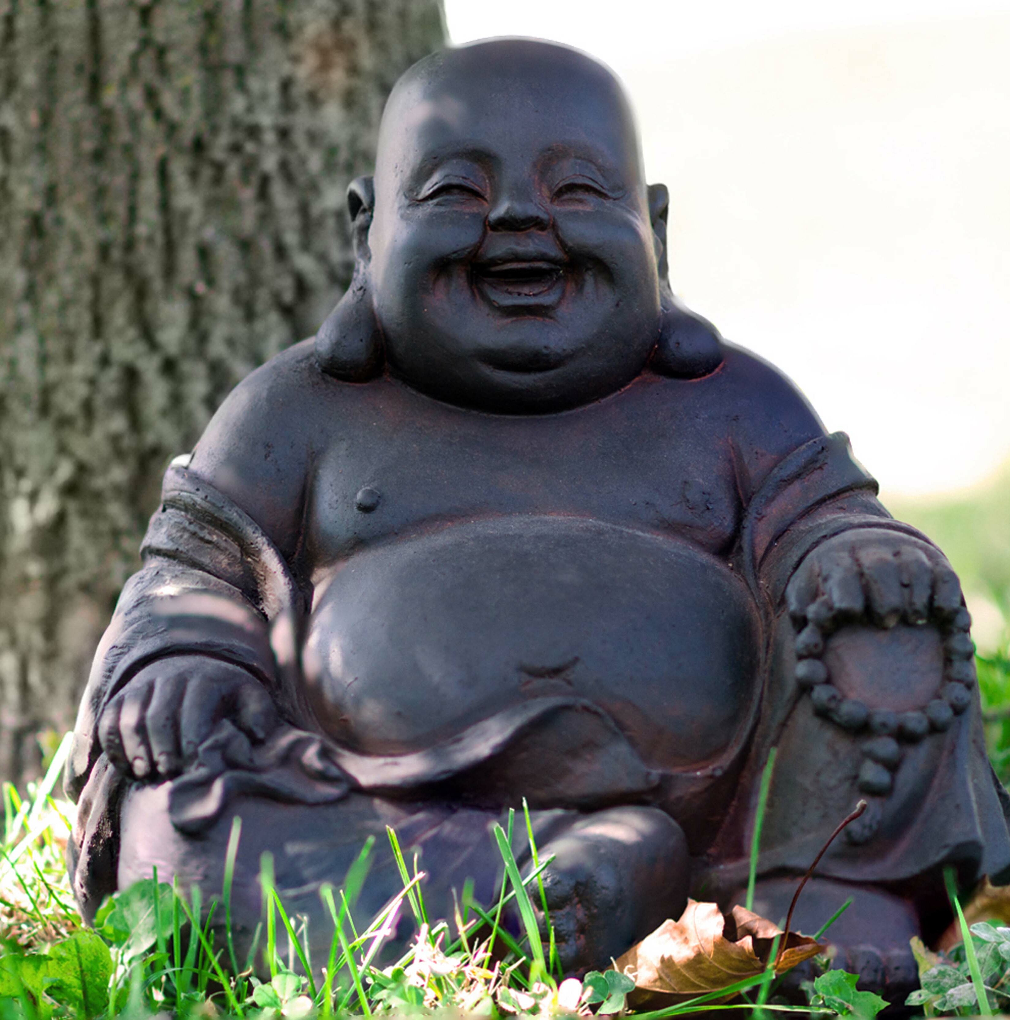 Hidden painter Ripples Hi-Line Gift Ltd. Sitting Buddha Statue & Reviews | Wayfair