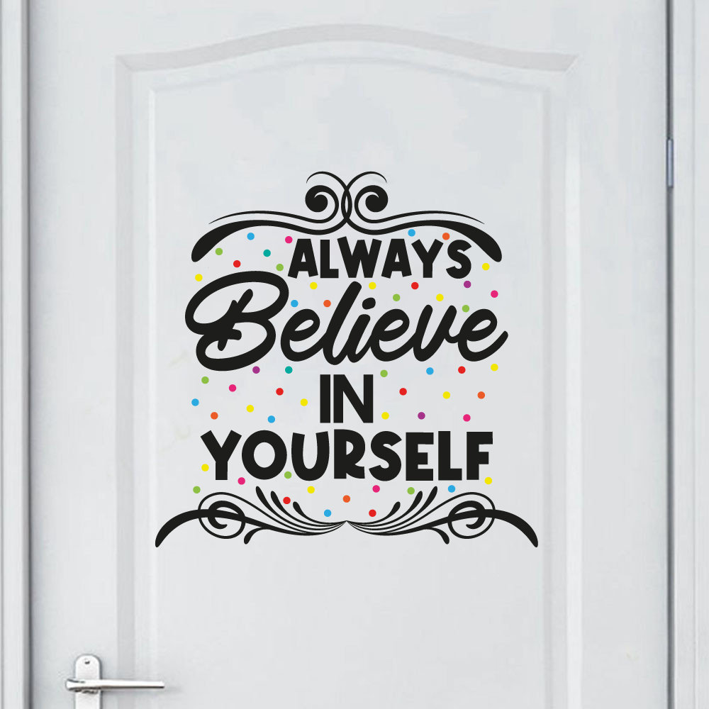 Trinx Inspirational Quotes Door Decal Wayfair