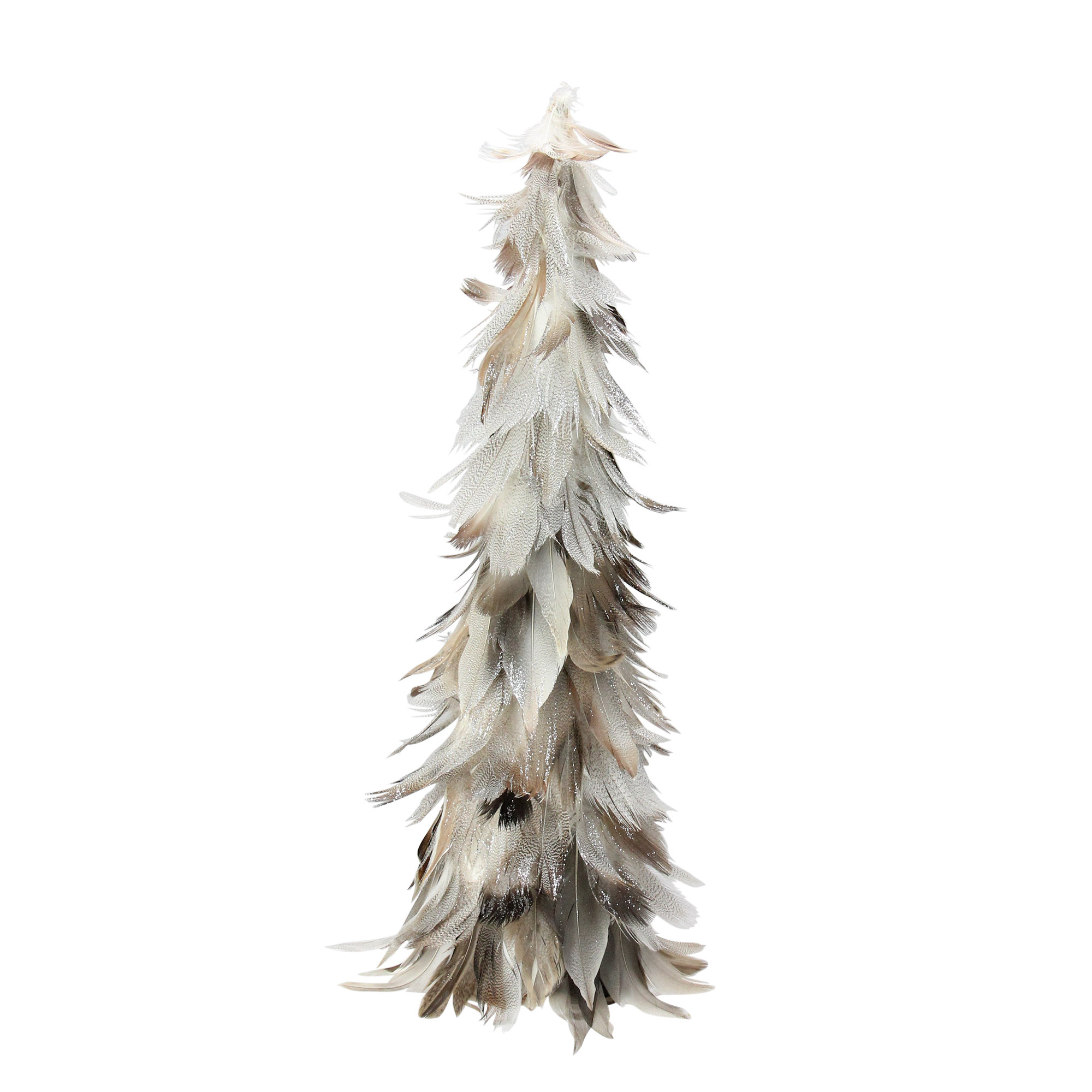 Northlight Light Glittered Feather Cone Tree Christmas Decoration