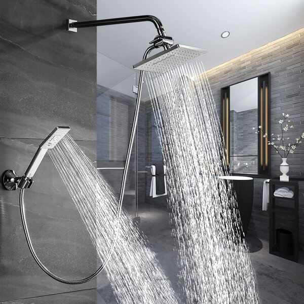 Hand Shower High Pressure Bring Strong Flow Massage Head With Hose Chrome Plated 