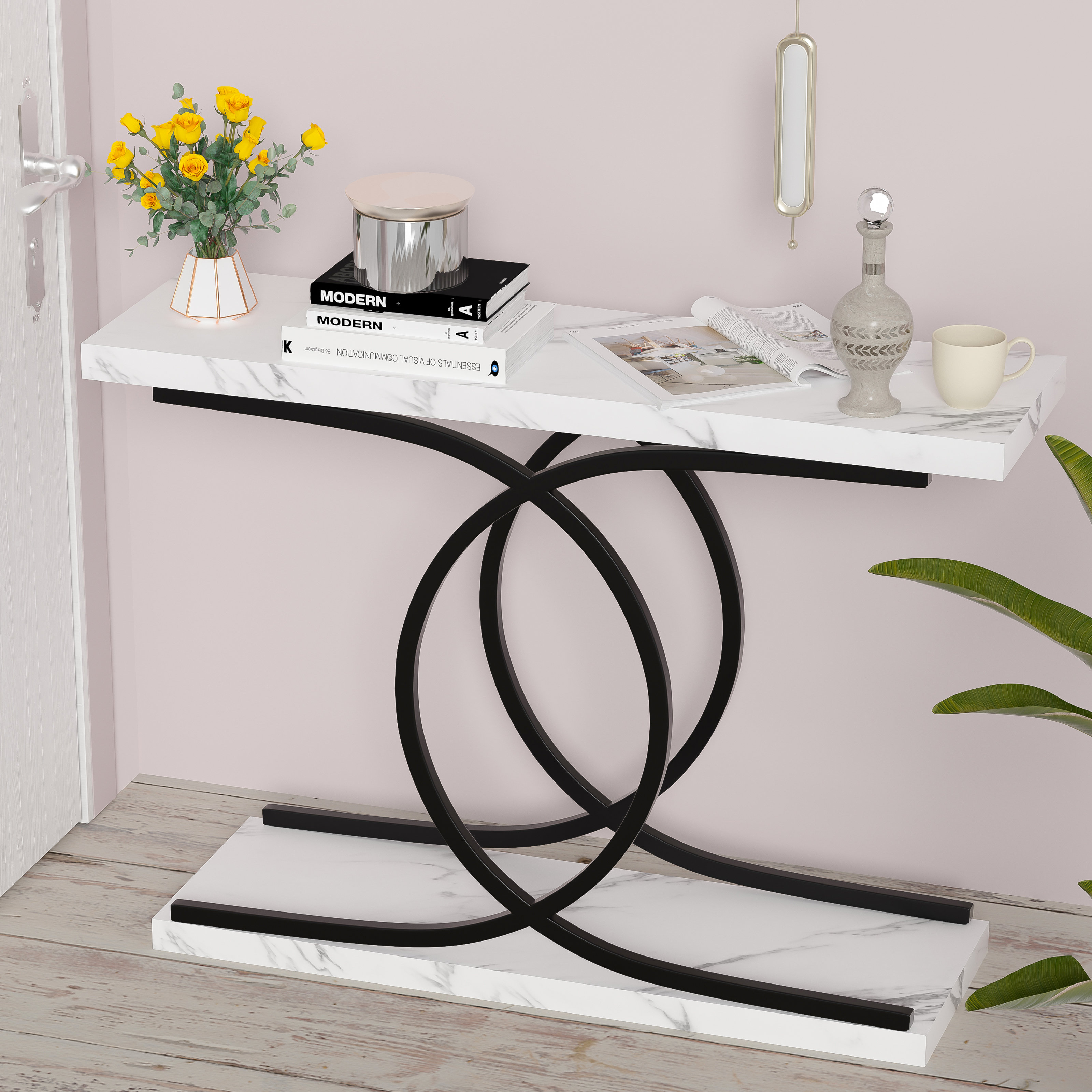Ivy Bronx Decambra 39.4'' Console Table Wayfair