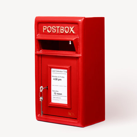 Post Box Small Red ( H 44cm D 17cm )