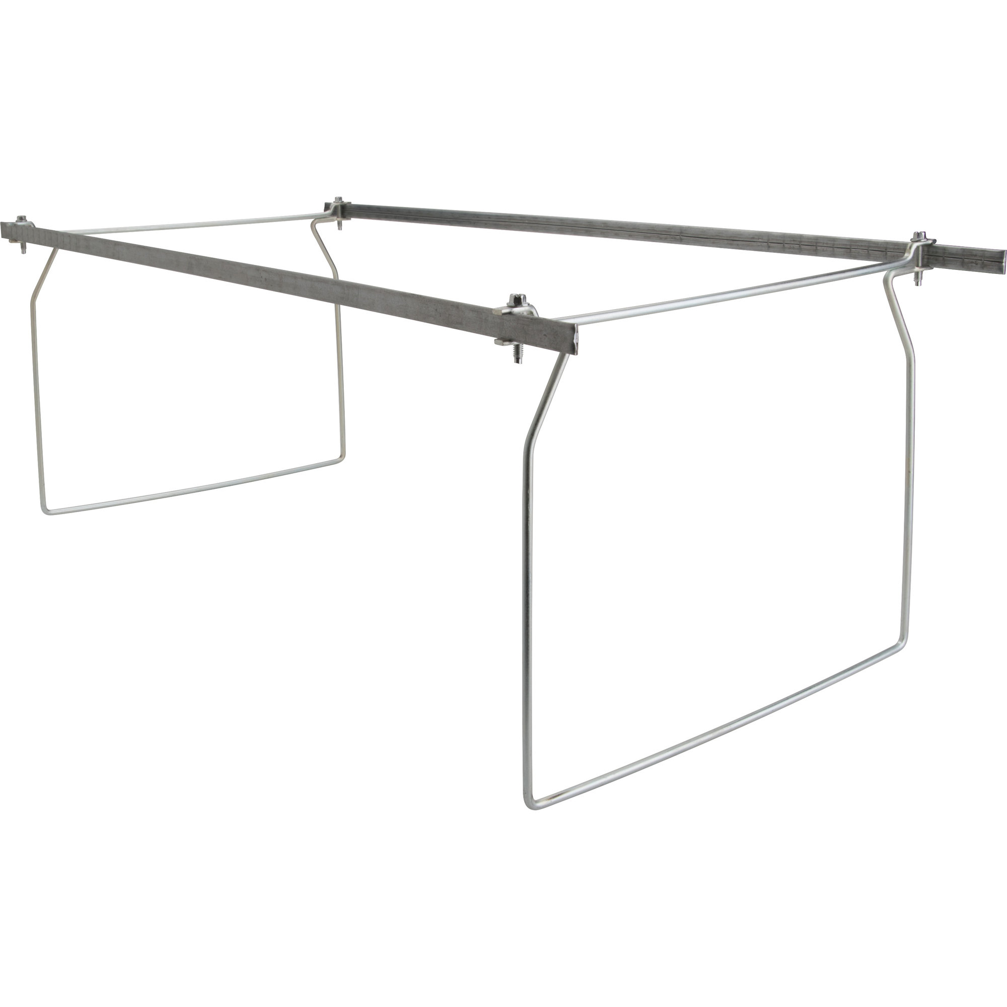 Business Source Hanging File Folder Frames, Letter, 6/BX, Stainless