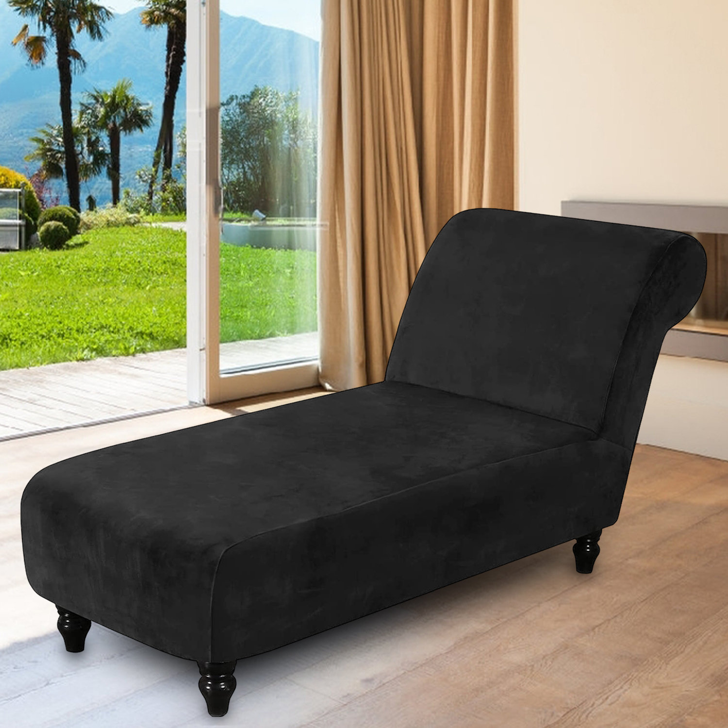 House of Hampton® Box Cushion Chaise Lounge Slipcover Wayfair