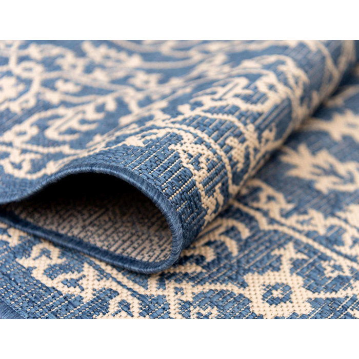 Andover Mills™ Melra Navy Blue Indoor/Outdoor Rug & Reviews | Wayfair