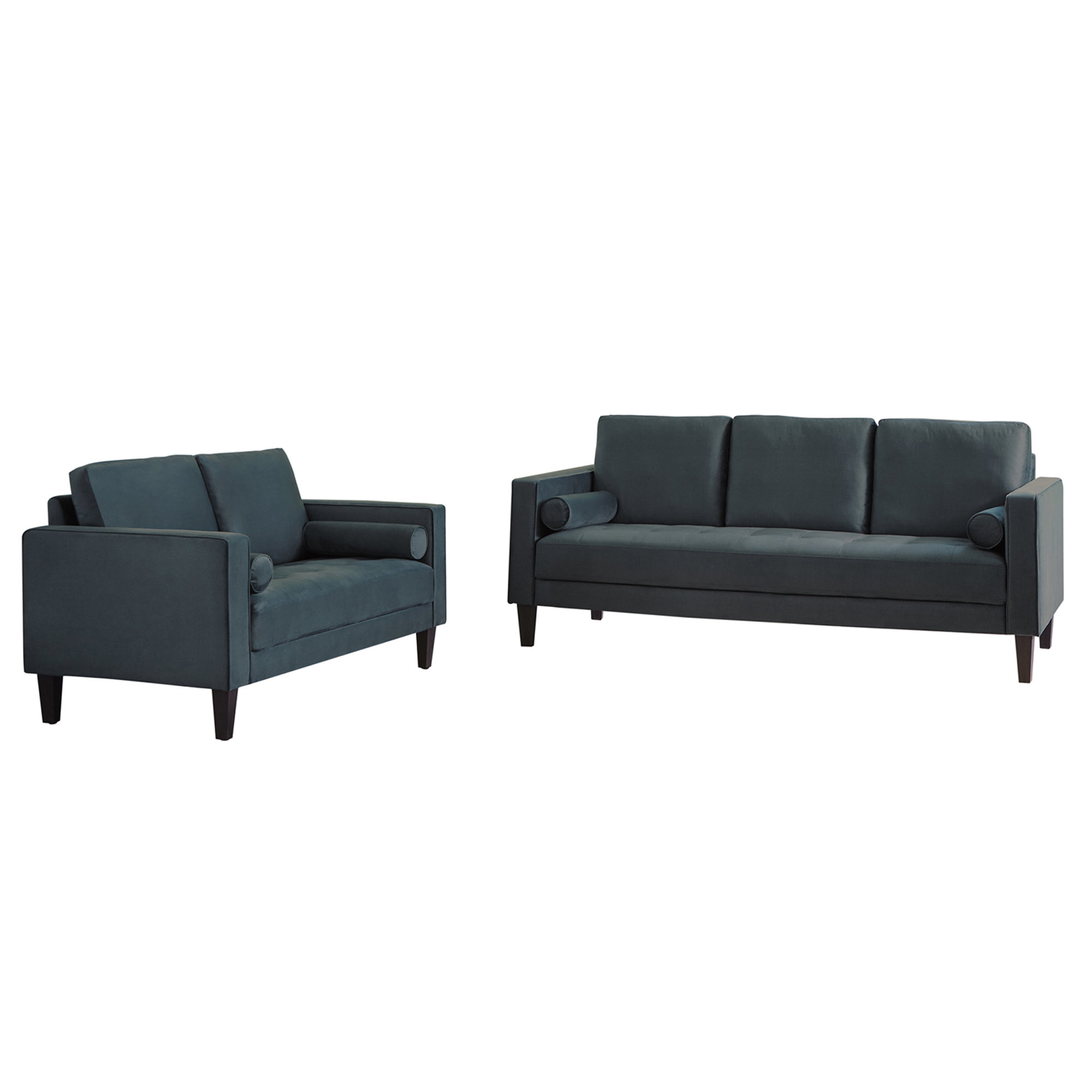 Ebern Designs Teevens 2 Piece Velvet Living Room Set Wayfair