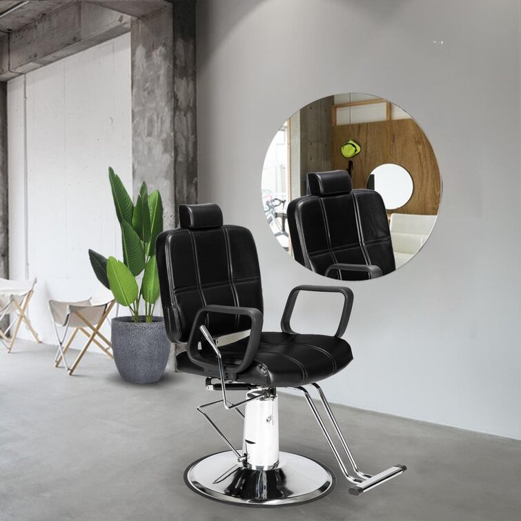 Inbox Zero Beauty Salon Hair Styling Chair With Hydraulic Pump | Wayfair
