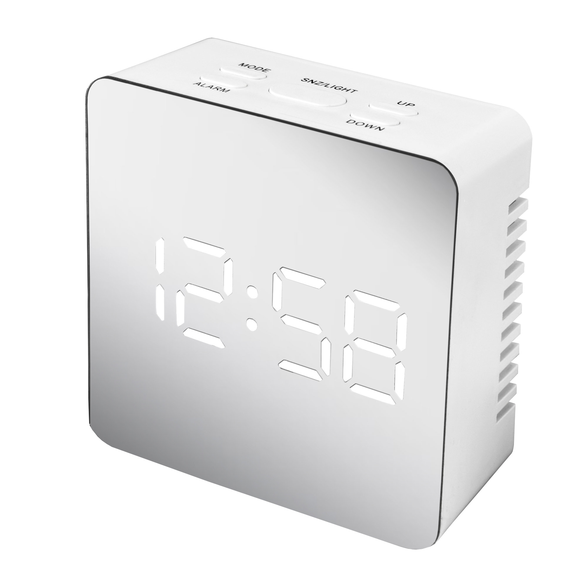 Acctim Digital Mirror Electric Alarm Tabletop Clock Wayfair.co.uk