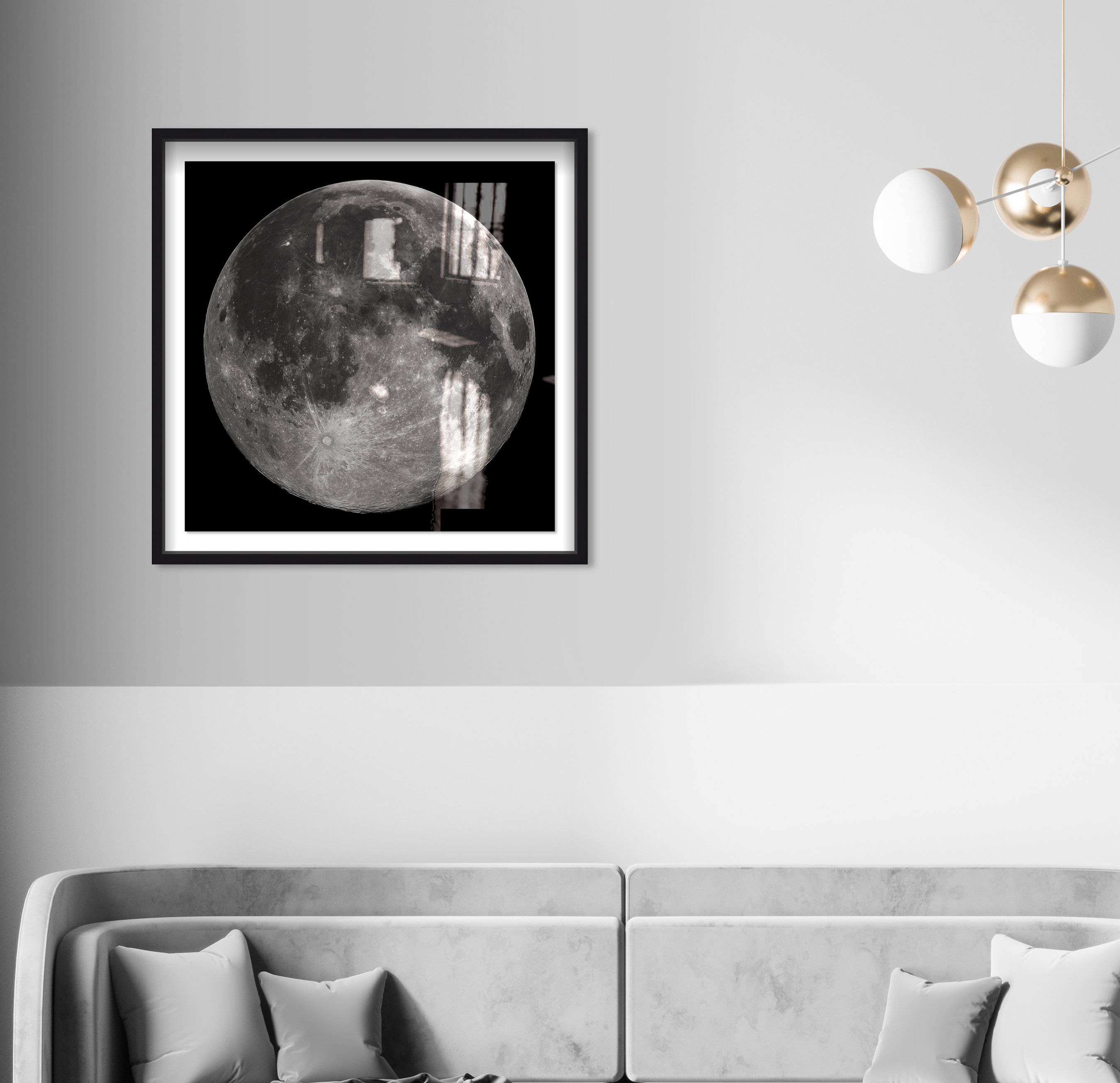 Moon I by Oliver Gal - Shadowbox Graphic Art