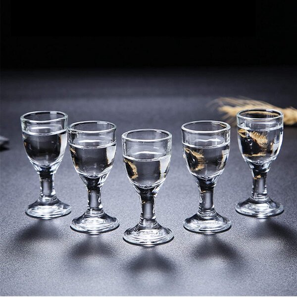 18 pcs Shot Glasses 1.5 oz Glass Barware Shots Drink Vodka Gin Tequilla Rum Bar 