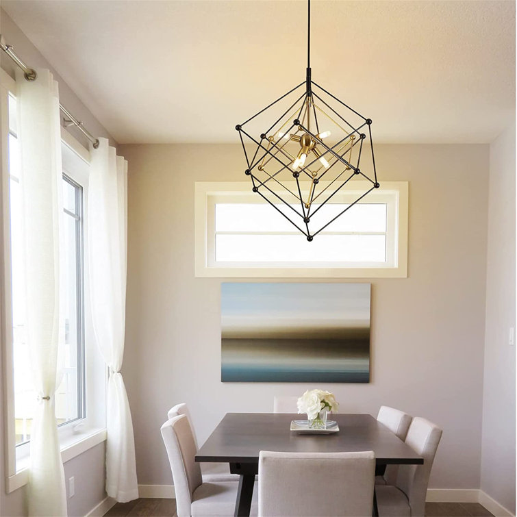 Corrigan Studio® Geometric Chandelier 6-Light Pendant Lights ...