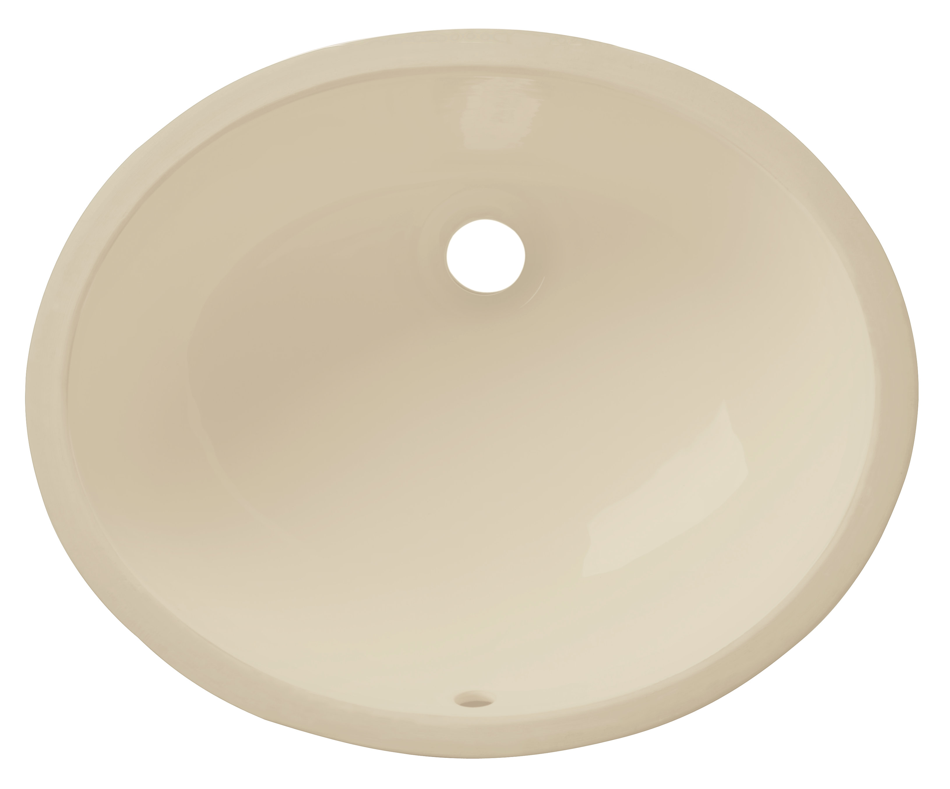 Allora USA 12'' Biscuit Vitreous China Oval Undermount Bathroom Sink