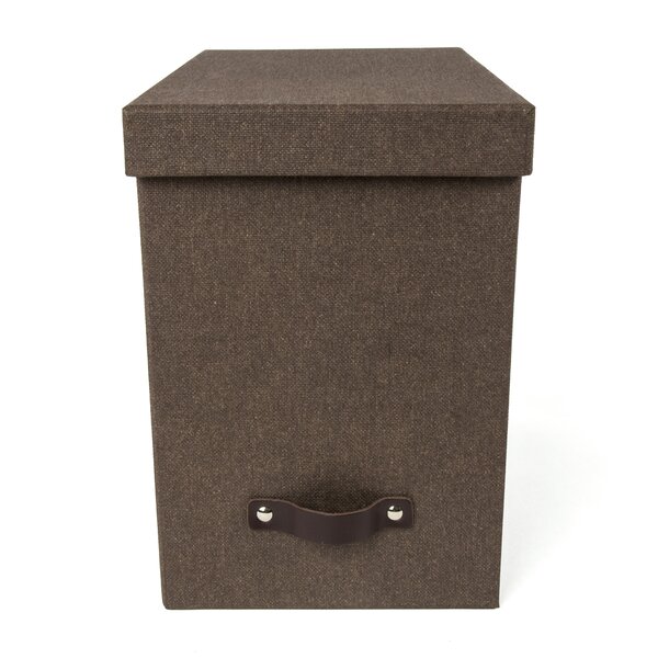 Wooden Box A4 Size 13.5 cm Height Whit Lid Lockable in Brown Color 