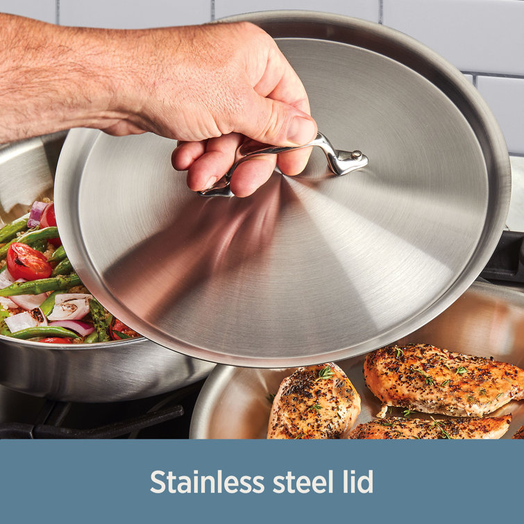 All-Clad D3™ Stainless Steel Saucepan with Lid - 3