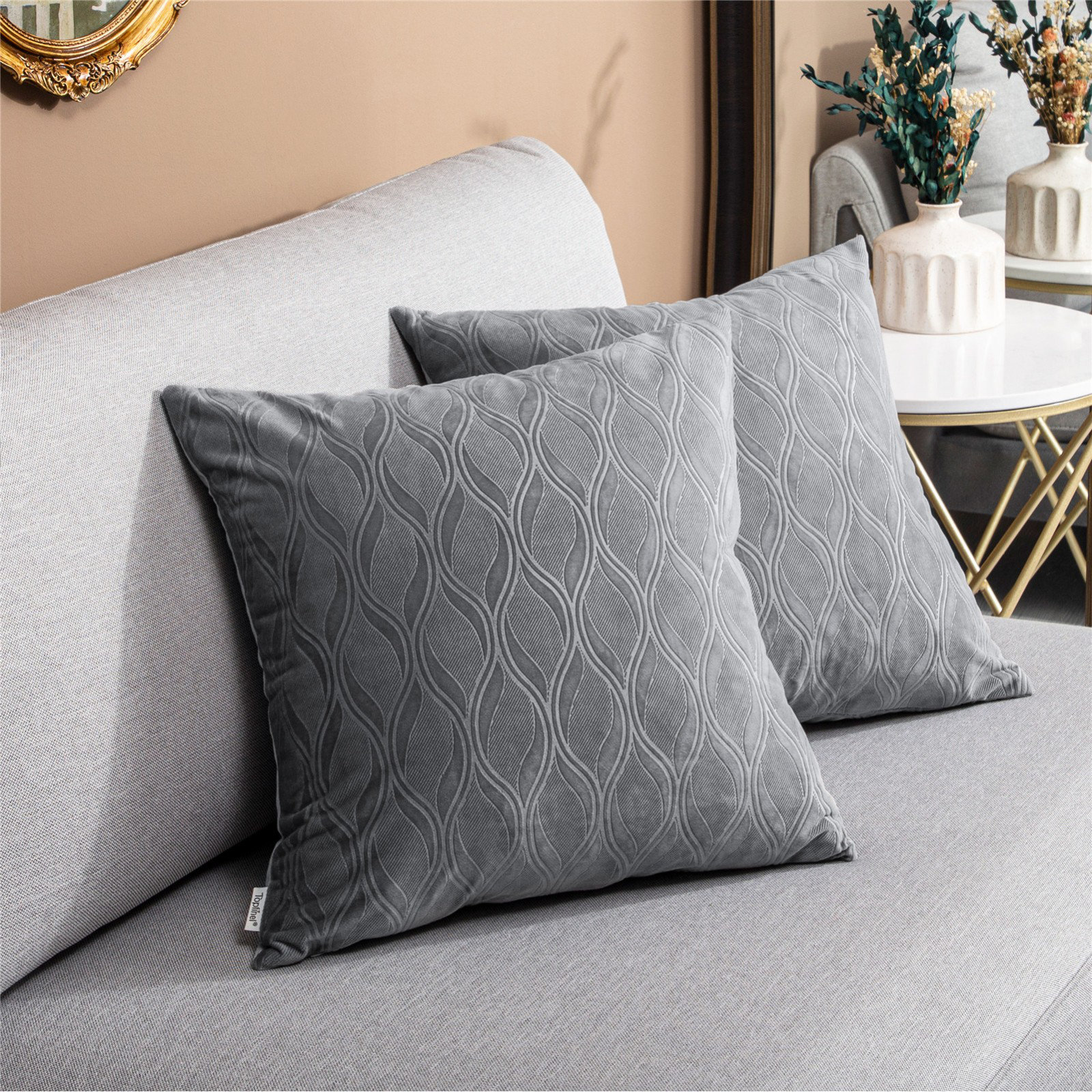 Topfinel Striped Velvet Pillow Cover & Reviews Wayfair