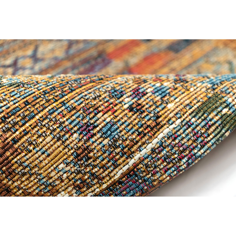 Mistana™ Augustus Gold Indoor/Outdoor Rug & Reviews | Wayfair