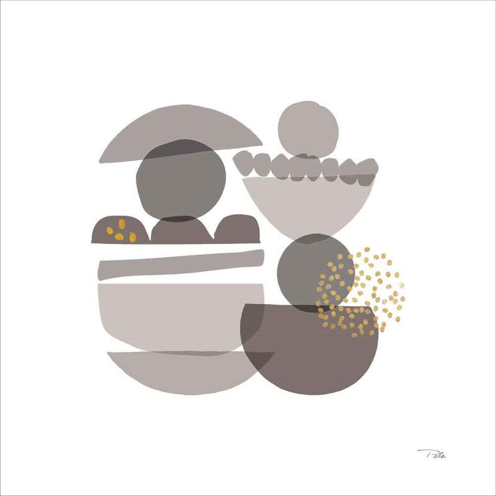 George Oliver Crowded Forms Gray III by - Wrapped Canvas | Wayfair