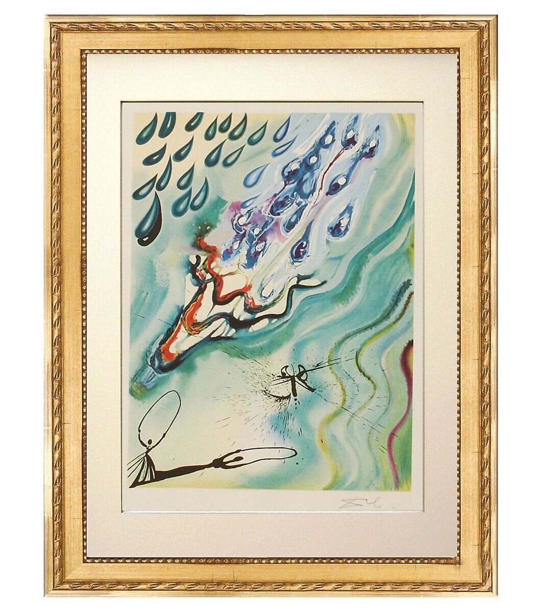 SALVADOR DALI Alice in Wonderland Illustration Canvas Print The Pool of Tears 