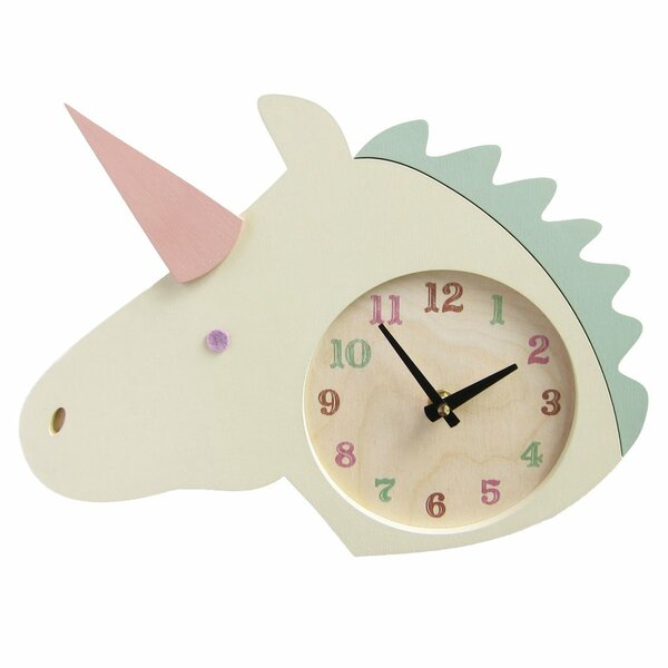 4006 Large 10.5" Wall Clock KID'S CLOCK 10.5" CUTE COLORFUL BABY WHALES 