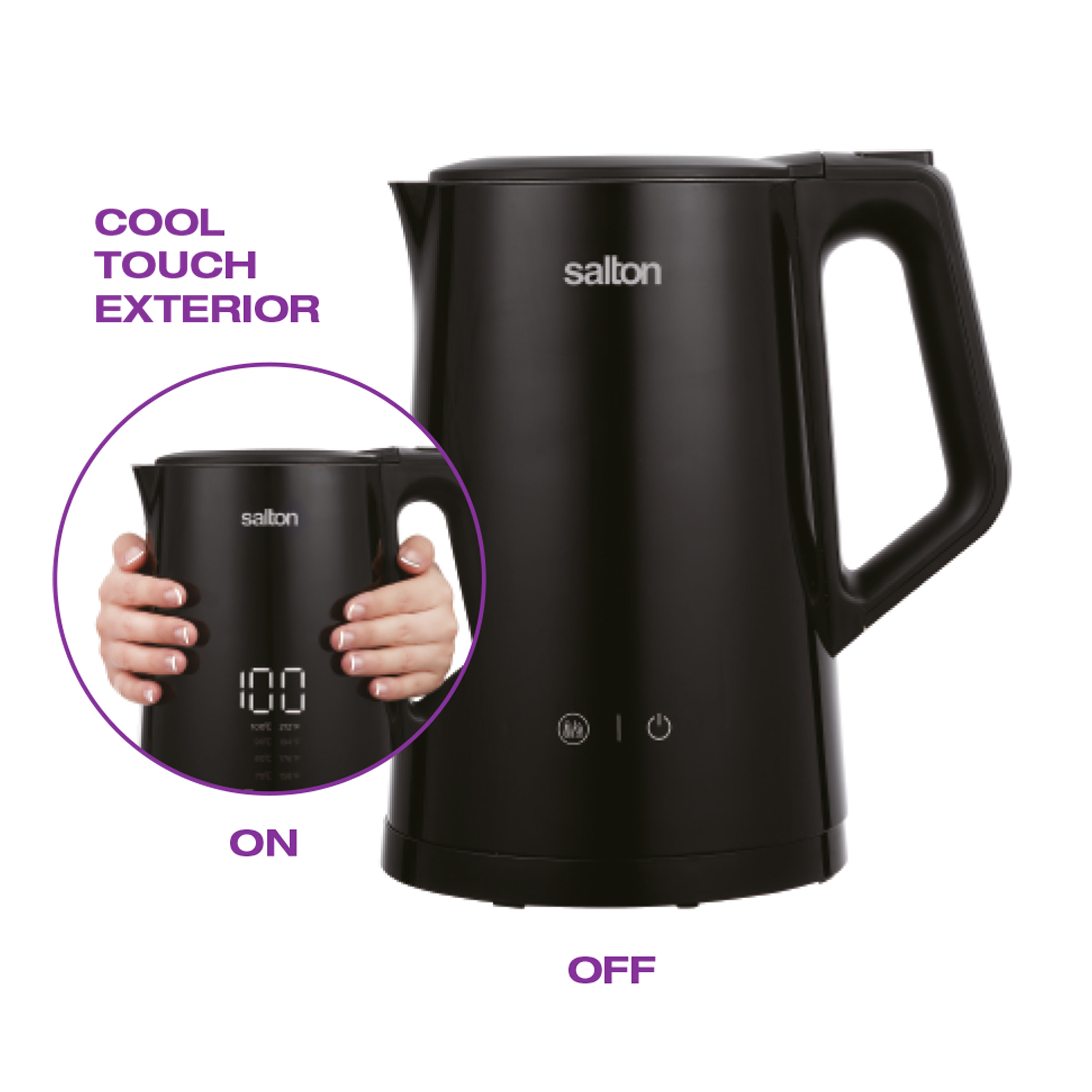 Salton Cool Touch Digital Temperature Control Kettle 1.5 L Wayfair