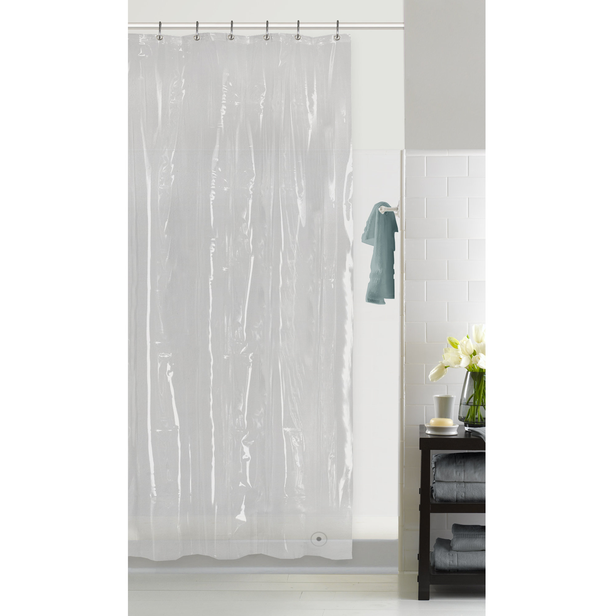 Latitude Run® Baysenie EVA Clear StallSized Shower Curtain Liner