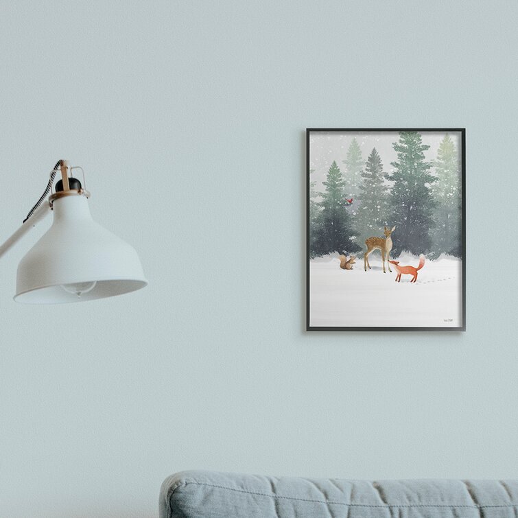 Stupell Industries Winter Season Forest Animals Fox Deer Squirrel by House  Fenway - Graphic Art & Reviews | Wayfair