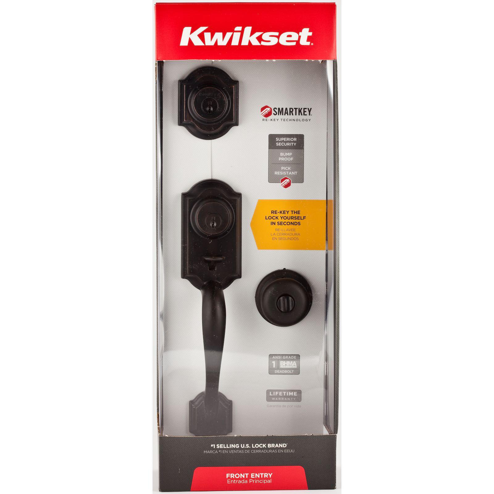 Kwikset Montara Handleset With Juno Knob 553 Series Complete Set