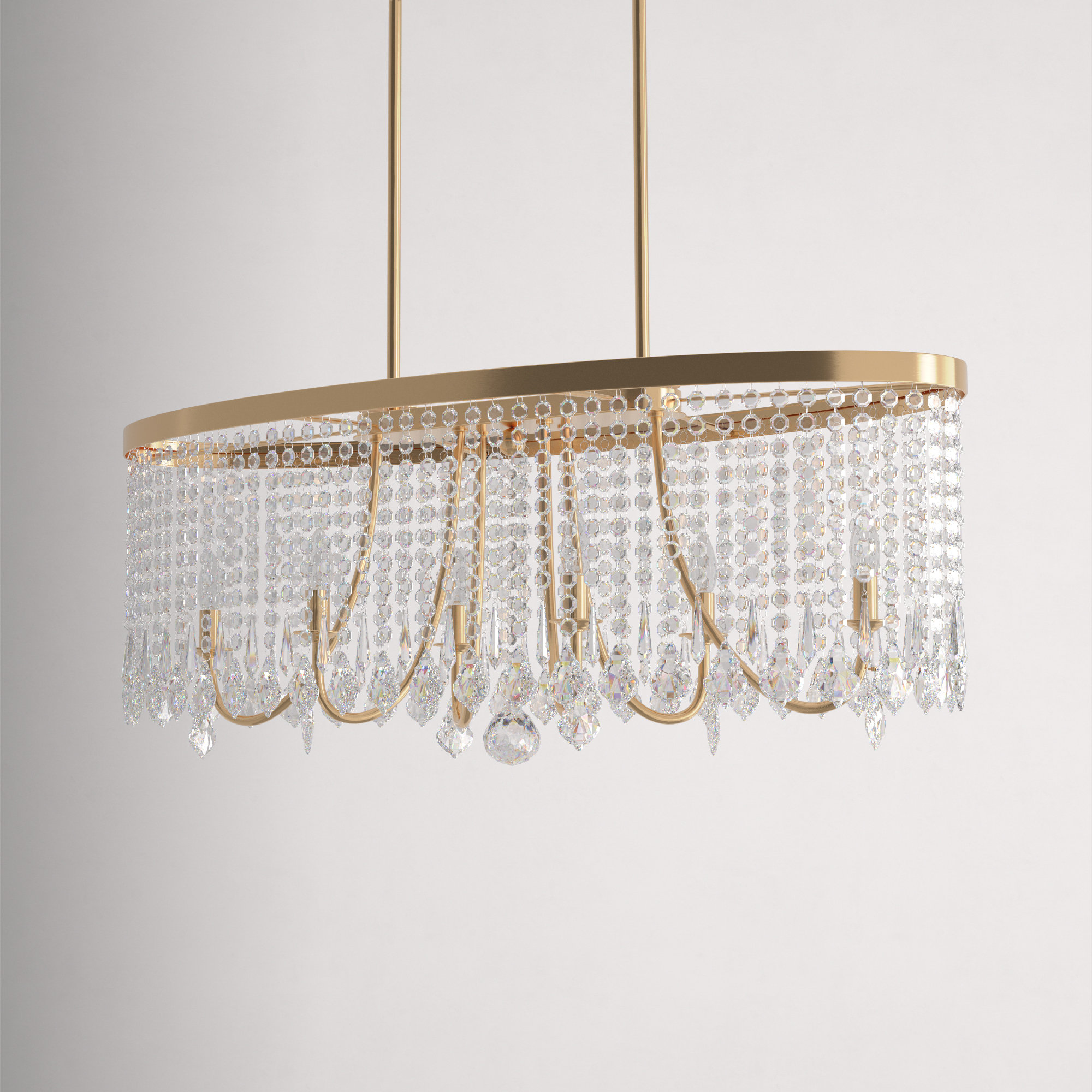 Kelly Clarkson Home Tess 6 Light Dimmable Kitchen Island Chandelier