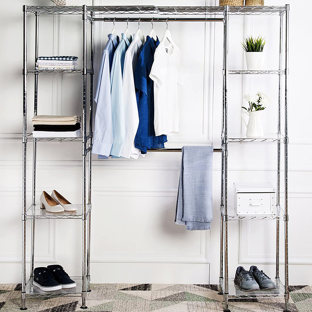 TAZAI Adjustable Clothes Rack Wayfair