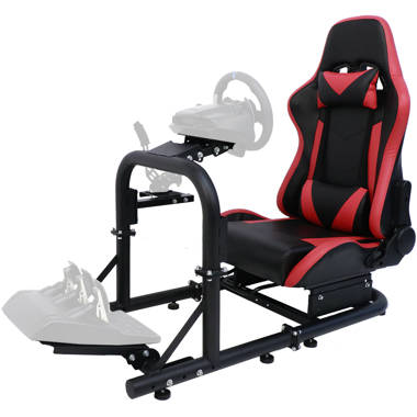 Ziektecijfers levering Ongelofelijk Anman Racing Simulator Cockpit With Red Racing Seat Fits Logitech  G27/G29/G920/G923 Thrustmaster Fanatec Adjustable Steering Wheel And Pedal  Racing Wheel Stand With Gear Shifter Mount Support PC XBOX ONE PS4 | Wayfair