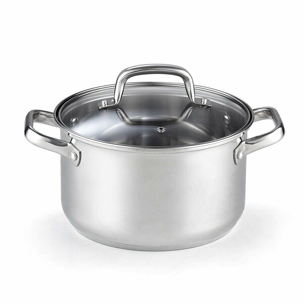 5-Qt Silver Cook N Home 02418 Stainless Steel Lid 5-Quart Stockpot 