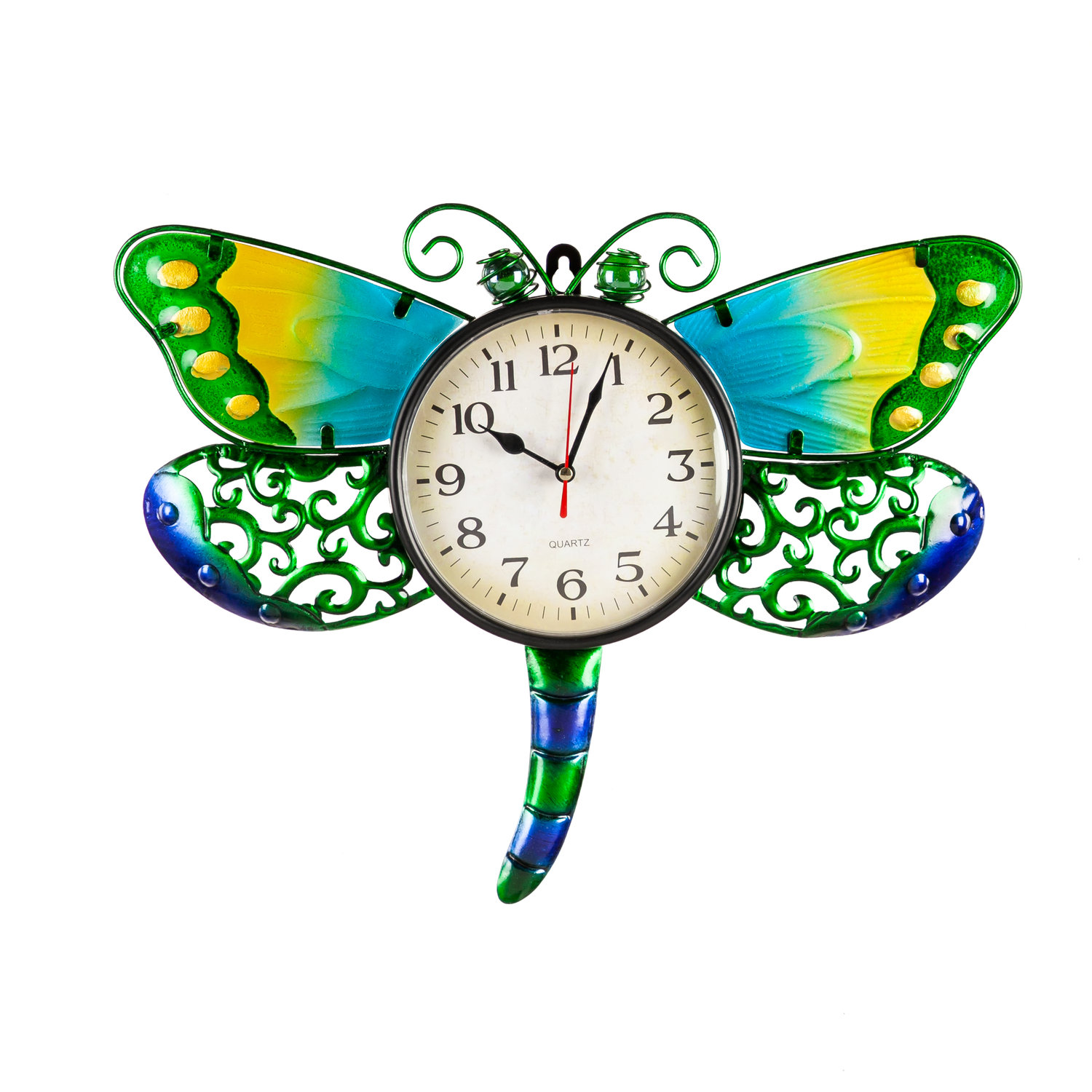 Evergreen Enterprises, Inc Wall Clock Dragonfly Wall Accent Wayfair