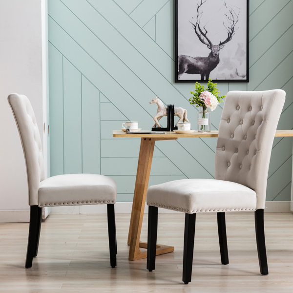 Red Barrel Studio® Amdan Tufted Velvet Modern Dining Chair & Reviews ...